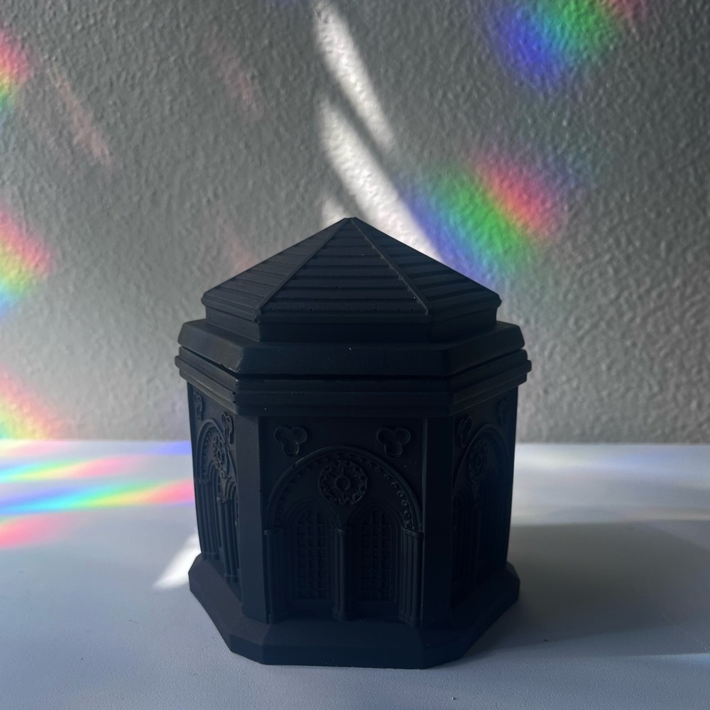 Black Hexagonal Candle Holder